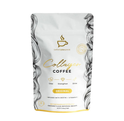 COLLAGEN Coffee for healthy lifestyle. Glow, Strengthen. Infused with Biotin and vitamin C. Original