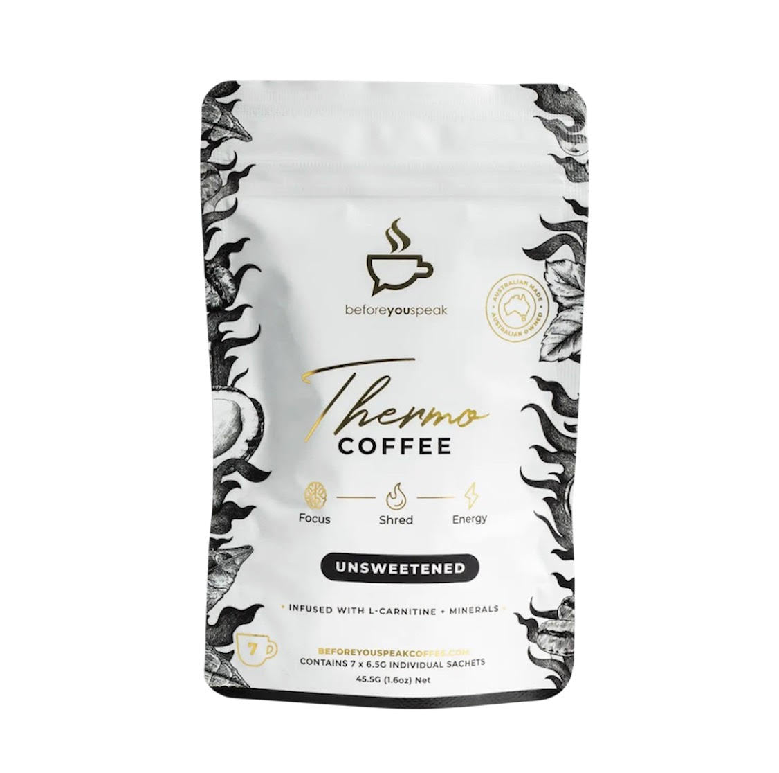 THERMO Coffee Unsweetened - focus, shred, energy