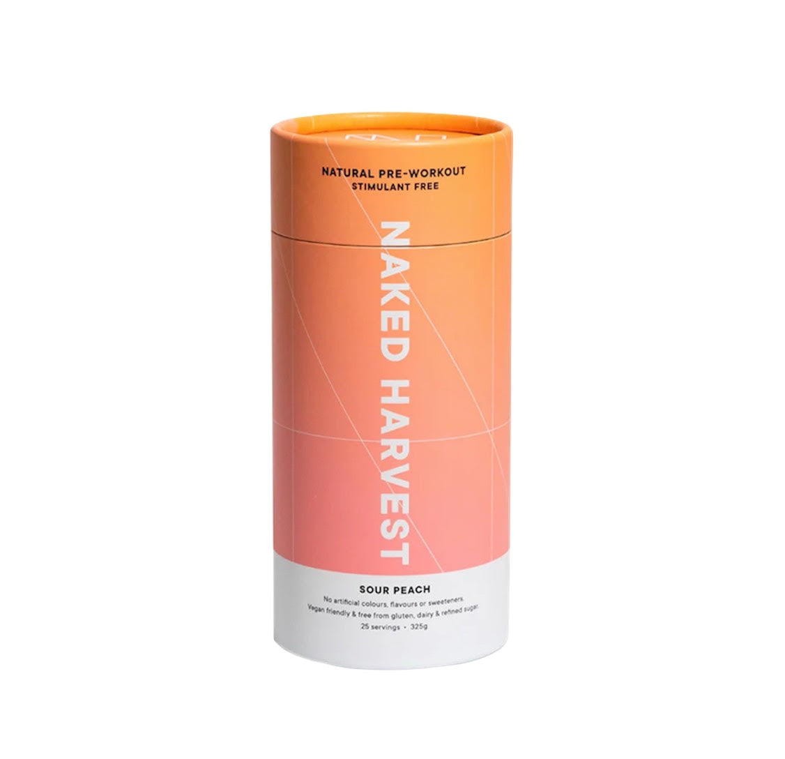 NAKED HARVEST drink for For training endurance (caffeine-free). Sour Peach Flavour.