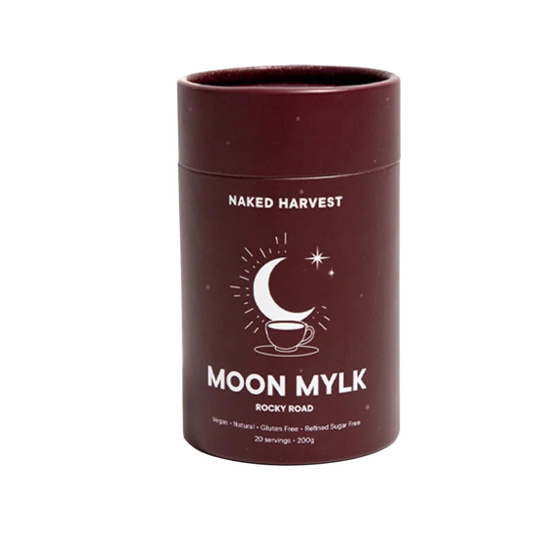 MOON MYLK sleep drink with chocolate, marshmallow, peanut flavour.