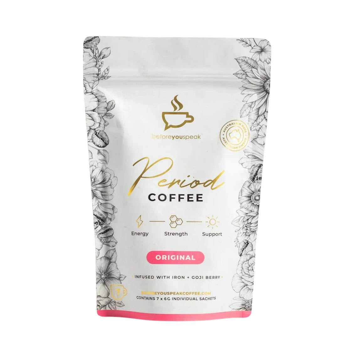 Original Period Coffee for energy, strength and support
